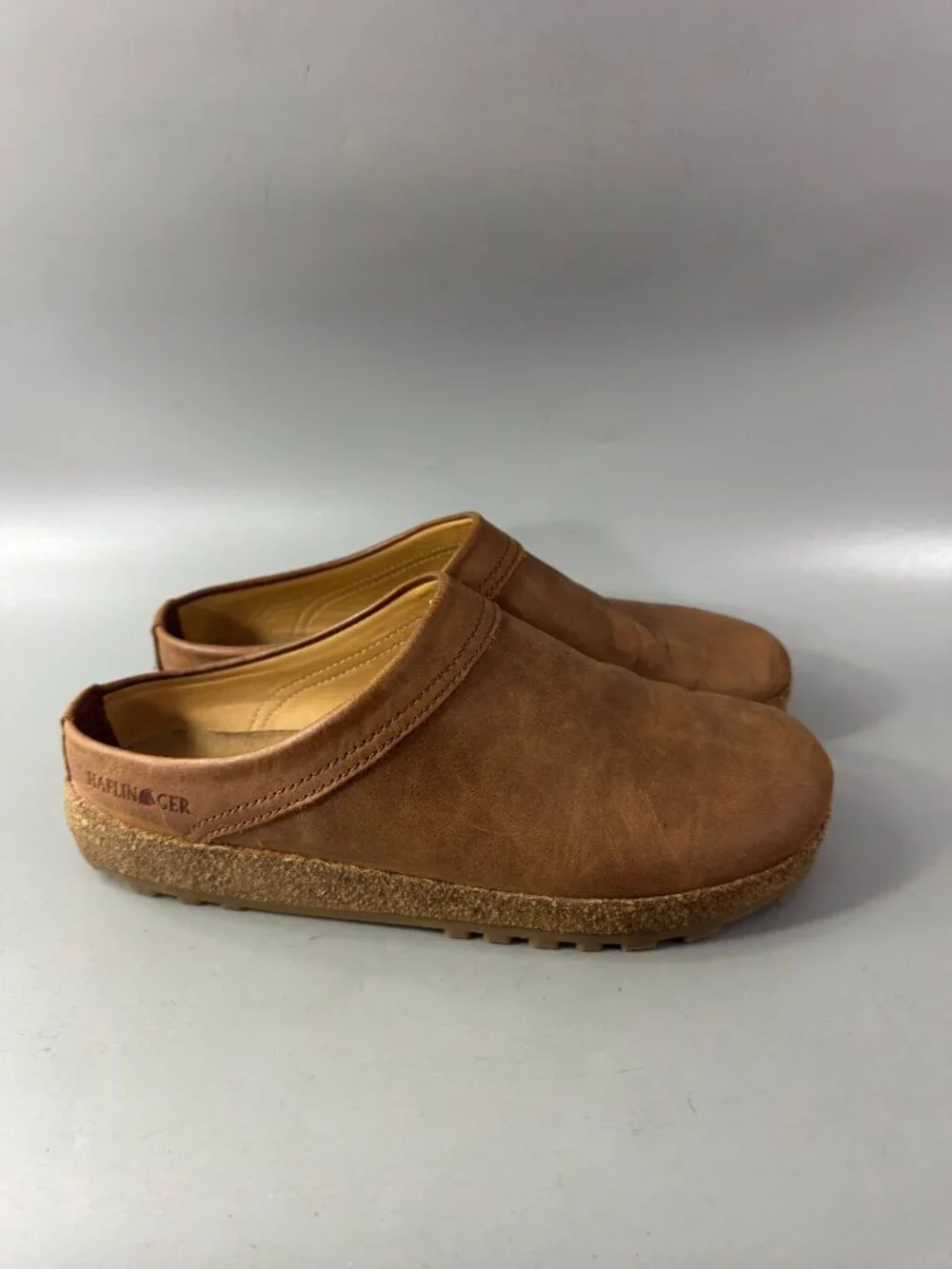 Haflinger Malmo Unisex Clog  - Saddle Leather, Size 42